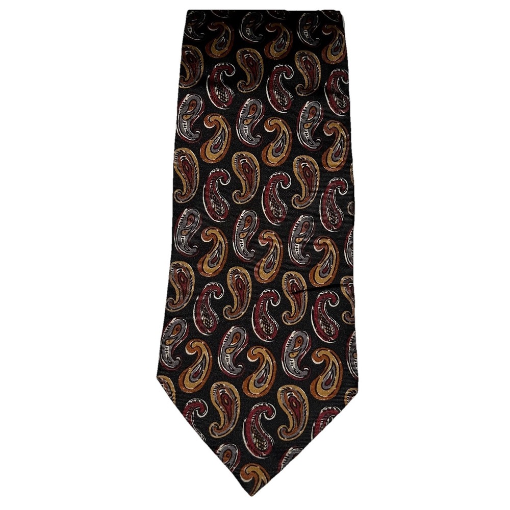 Vintage Fendi Cravatte Tie Mens Paisley Pattern 100% All Silk Made In Italy